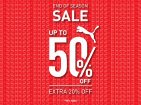 Puma End of Season Sale: Get Up to 50% OFF + Extra 20% OFF on Selected Items