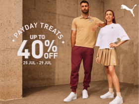 Puma Payday Treats Sale: Get Up to 40% OFF + Extra 40% OFF on Outlets Items