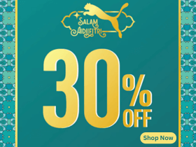 Puma Special RAYA Sale: Get Extra 30% OFF on Outlet Items